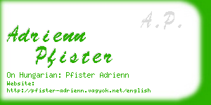 adrienn pfister business card